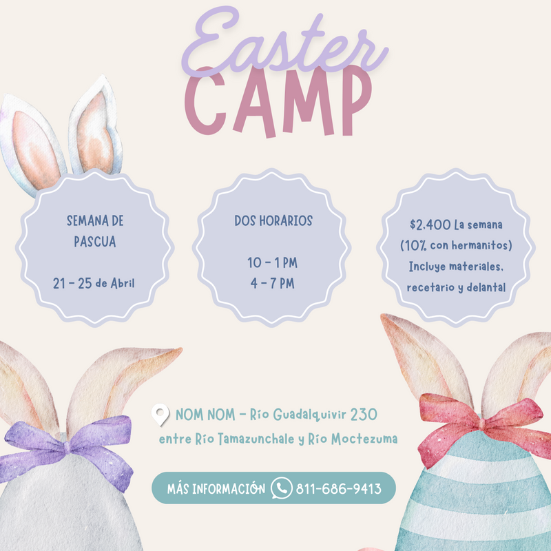 Easter Camp de Repostería para Niñas de 6 - 12 años
